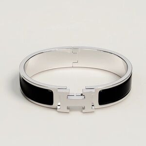 Hermes Black Bracelet-Clic H bracelet